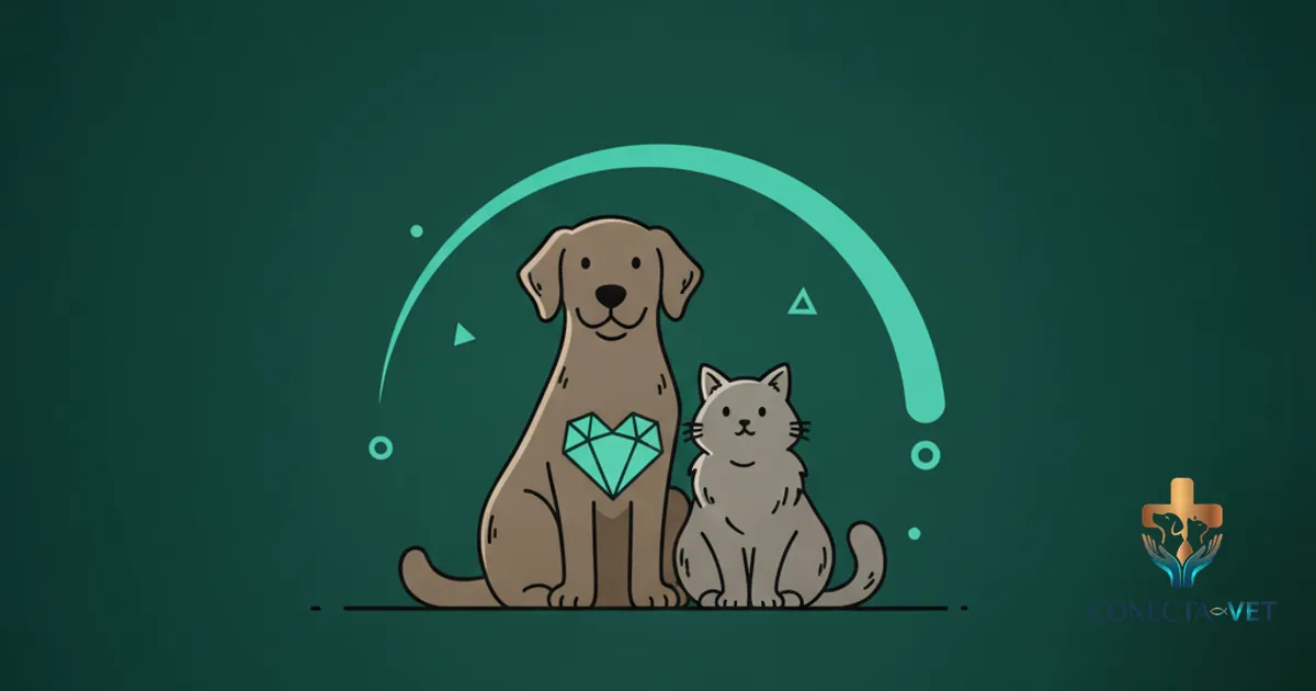 Ilustração editorial ConectaVet — Ultrassonografia Veterinária: o olhar que não mente