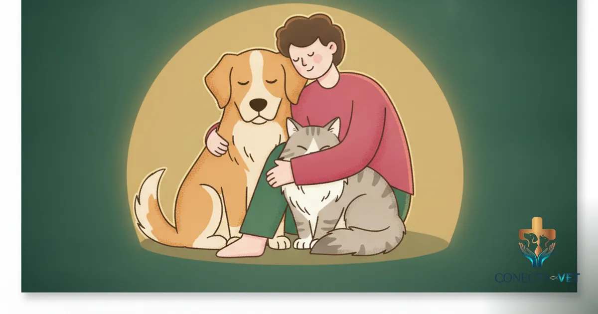 Médico veterinário exausto após um plantão, sentado sozinho