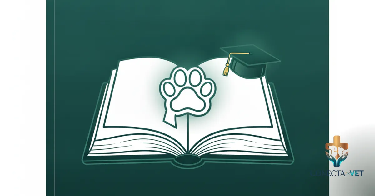 Ilustração editorial ConectaVet — Exames laboratoriais veterinários: termos que todo prontuário precisa entender