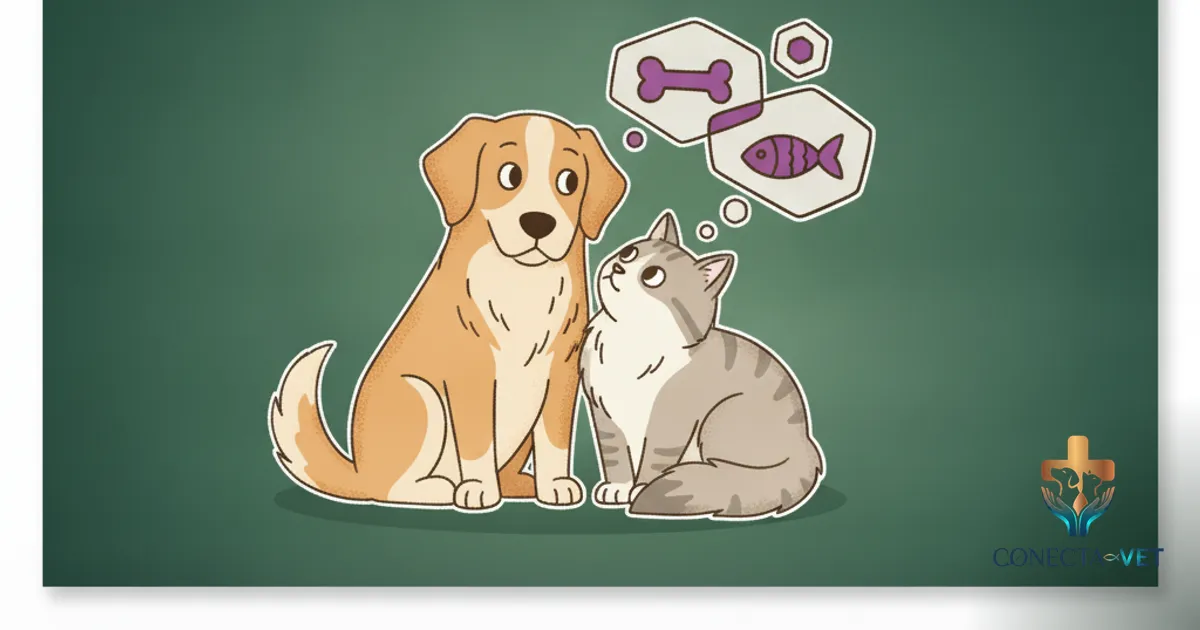 Ilustração editorial ConectaVet — Relação Homem-Animal: quando o comportamento fala o que a clínica ainda não escuta
