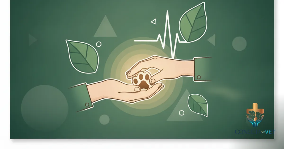Tutor recebendo notificação sobre seu animal no smartphone com dados da clínica veterinária
